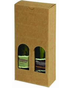 "Textured Rib" Olive Oil / Vinegar Bottle Boxes, Avana, 4-5/16" x 2-1/8" x 9-7/16"