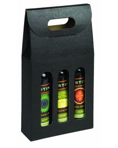 Seta Nero Olive Oil/Vinegar Bottle Carrier, 6-5/8" x 2-1/8" x 12"