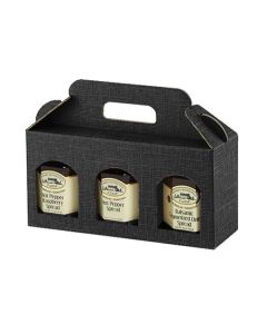 Portavasetti Jar Carriers with Windows, Nero, 9-13/16" x 3-1/8" x 4-11/16"