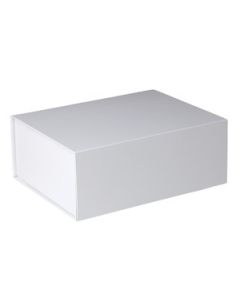 Gift Box Magnet Closure White Gloss, 12.5" x 10" x 5"