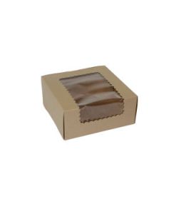 Window Cup Cake Boxes, 8" x 8" x 4"