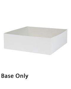 10" x 10" x 3", White Base, Hi Wall 2 Piece Gift Box