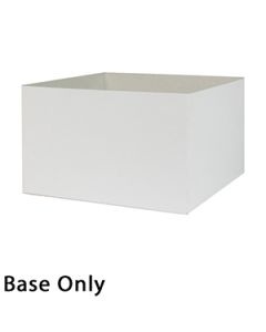 10" x 10" x 6", White Base, Hi Wall 2 Piece Gift Box