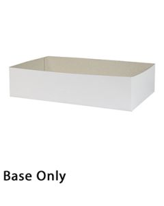 13" x 8" x 3", White Base, Hi Wall 2 Piece Gift Box