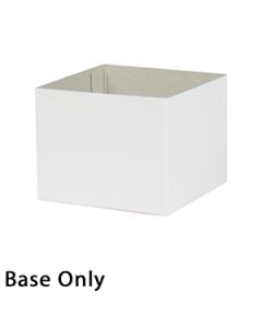 4" x 4" x 3", White Base, Hi Wall 2 Piece Gift Box
