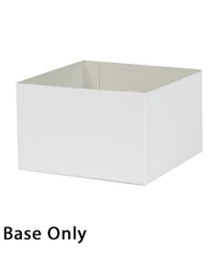 5" x 5" x 3", White Base, Hi Wall 2 Piece Gift Box
