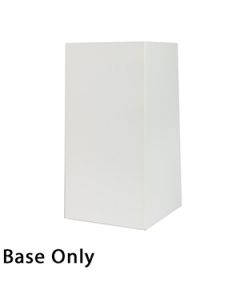 6" x 6" x 12", White Base, Hi Wall 2 Piece Gift Box