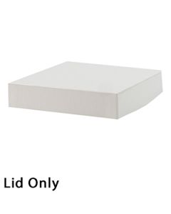 6" x 6", White Lid, Hi Wall 2 Piece Gift Box