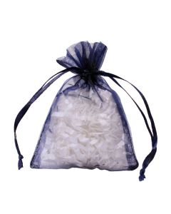 Flat Organza Bags, Navy, 3" x 4"