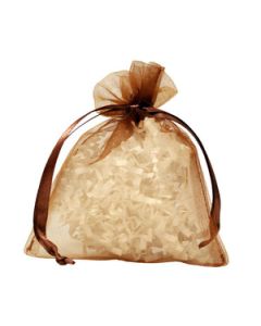 Flat Organza Bags, Copper, 4" x 5"