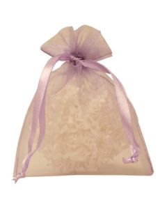 Flat Organza Bags, Lavender, 4" x 5"