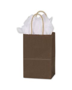 Espresso, Recycled Paper Shopping Bags