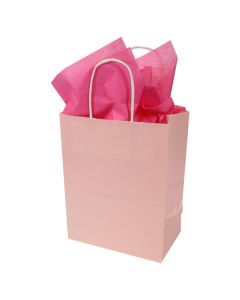 Light Pink, Medium Ice Collection Paper Shoppers