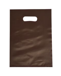 Espresso, Frosted Merchandise Bags, 9" x 12"