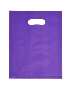Grape, Frosted Merchandise Bags, 9" x 12"