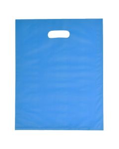 Ocean Blue, Frosted Merchandise Bags, 12" x 15"