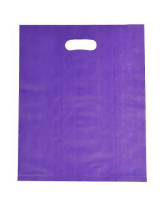 Grape, Frosted Merchandise Bags, 12" x 15"