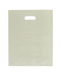 Ivory, Frosted Merchandise Bags, 12" x 15"