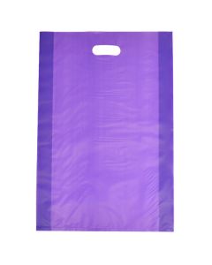 Grape, Frosted Merchandise Bags, 14" x 3" x 21"