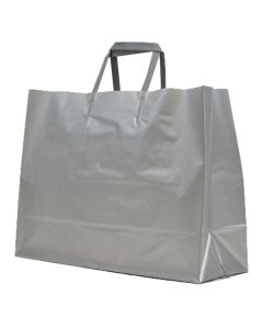 Silver, Large Precious Metal Shoppers with Handles