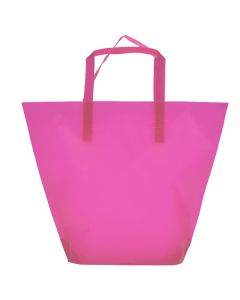 Hot Pink, Medium Frosted Trapezoid Shaped Bags