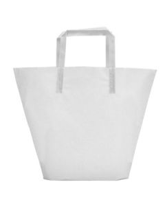 Clear, Medium Frosted Trapezoid Shaped Bags