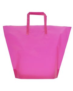 Hot Pink, Large Frosted Trapezoid Shaped Bags