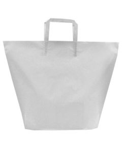 Clear, Large Frosted Trapezoid Shaped Bags