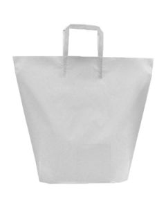 Clear, Large Frosted Trapezoid Shaped Bags