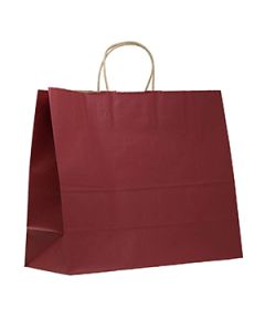 Scarlet, Large Recycled Paper Shopping Bags, 16" x 6" x 13" (Vogue)