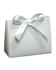 White Purse Totes, 8" x 3.5" x 5.5"