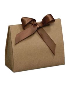 Natural Kraft Purse Totes, 8" x 3.5" x 5.5"