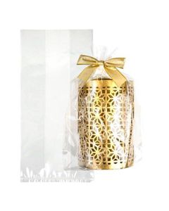 Clear Gusseted Polypropylene Bags, 6" x 3-1/4" x 13-1/2"