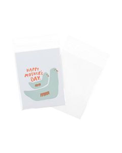 Clear Flat Polypropylene Bags with Lip n Tape Closure, 4-1/2" x 5-1/2"