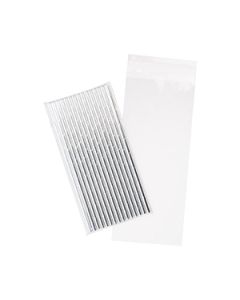 Clear Flat Polypropylene Bags with Lip n Tape Closure, 4-1/8" x 9-1/2"