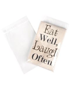 Clear Flat Polypropylene Bags with Lip n Tape Closure, 6" x 9-1/2"