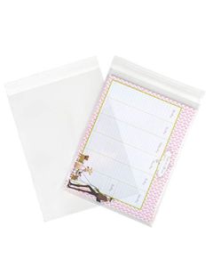 Clear Flat Polypropylene Bags with Lip n Tape Closure, 9" x 12"
