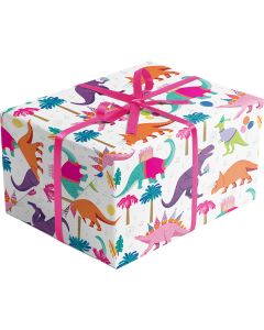 Bulk Gift Wrap, Dino Party, Full Ream 833' x 30"
