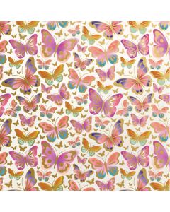 Beautiful Butterflies, 24" x 417', Feminine Gift Wrap
