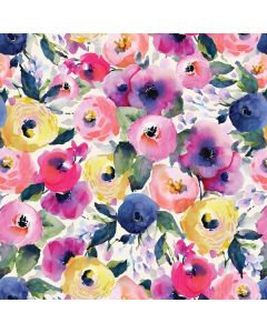 Watercolor Flowers, 30" x 833', Floral Gift Wrap