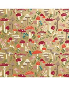 Mushroom Forest, 30" x 833', Floral Gift Wrap