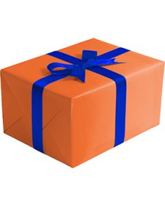 Matte Solid Gift Wrap, Orange, 30" x 417'