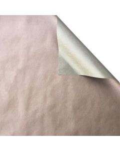 Champagne & Rose Gold Kraft, Double Sided Gift Wrap, 24" x 417'