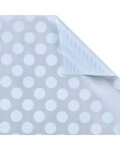 Pearl Dot &amp; Stripe, Double Sided Gift Wrap, 24&quot; x 417&#039;