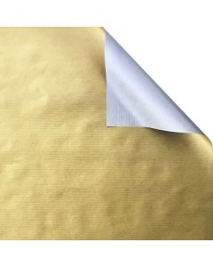 Gold & Silver Kraft, Double Sided Gift Wrap, 24" x 417'