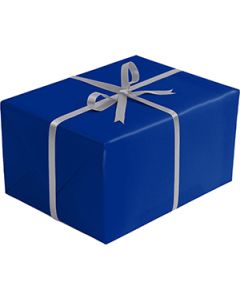 Double Sided Gift Wrap, Royal & Silver Kraft