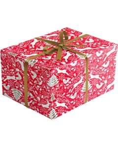Scandanavian Red, Holiday Gift Wrap