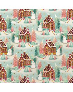 Gingerbread Dreams, 24" x 833', Candy Gift Wrap