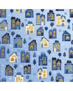 Hanukkah House, 24" x 833', Hanukkah Gift Wrap