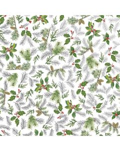 Glistening Pine, 24" x 208', Mistletoe Gift Wrap